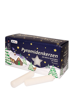 Pyramidenkerzen weiß