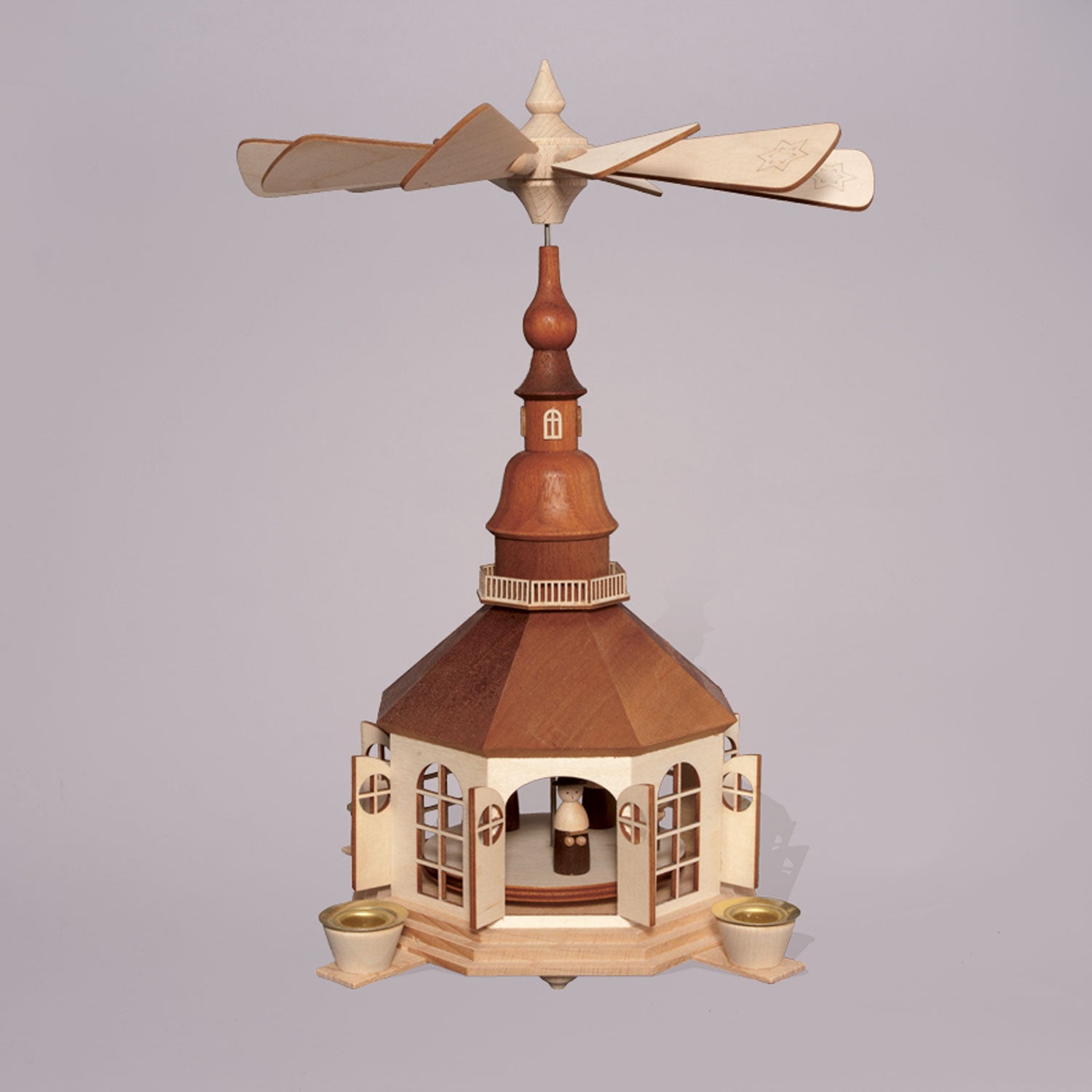 Weihnachtspyramide Seiffener Kirche
