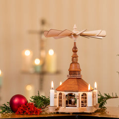 Weihnachtspyramide Seiffener Kirche