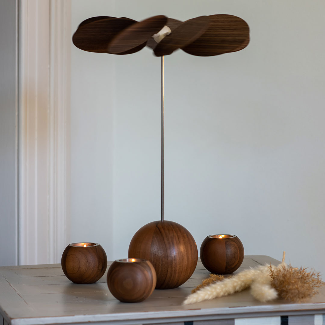 Designpyramide „sphaera“ – handgefertigte Weihnachtspyramide aus dem Erzgebirge