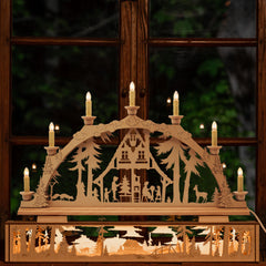 Schwibbogen "Waldhaus" (elektrisch)