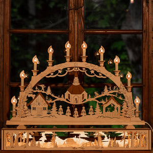 Aufstecker für Schwibbogen in Kerzenmotiv