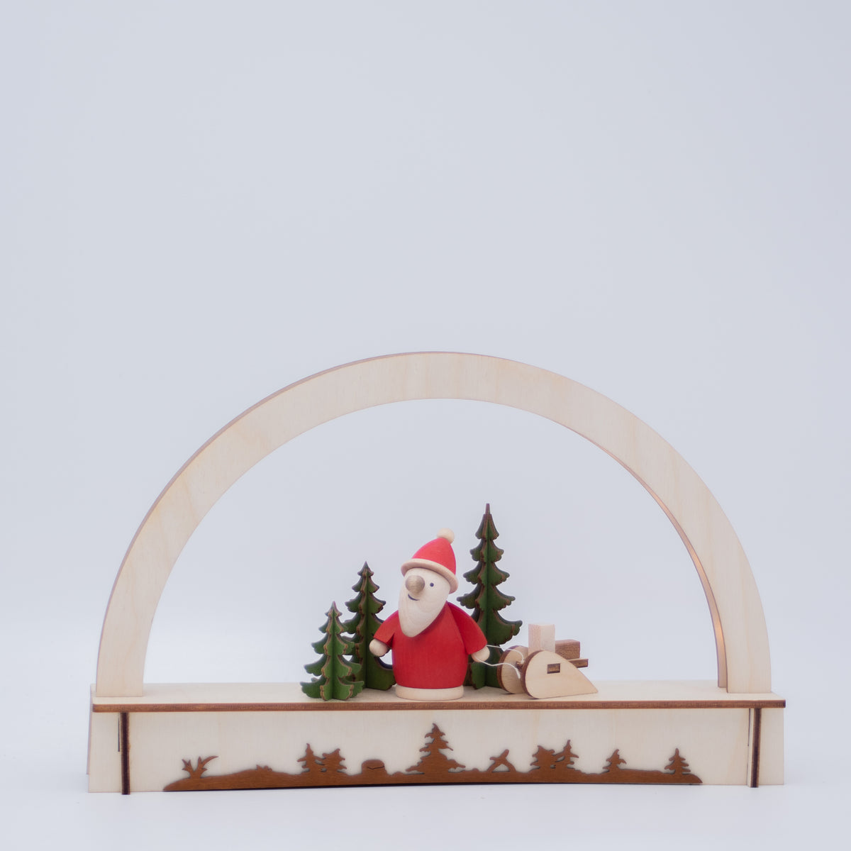Batterie-Bogen, Weihnachstsmann im Wald