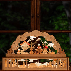 Doppelschwibbogen "Schneemänner" (elektrisch)