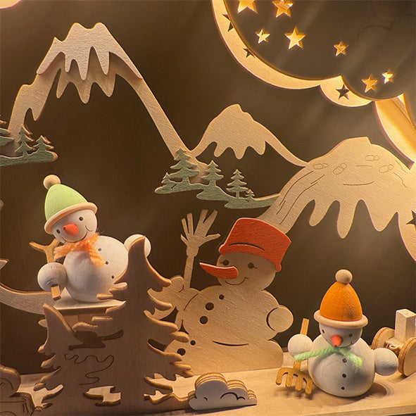 Doppelschwibbogen "Schneemänner" (elektrisch)