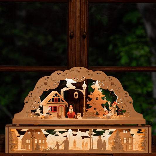 Doppelschwibbogen "Weihnachtsmann" (elektrisch)