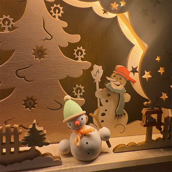 Doppelschwibbogen "Weihnachtsmann" (elektrisch)