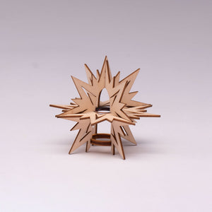 Aufsteckstern für Schwibbogen in Kugelform