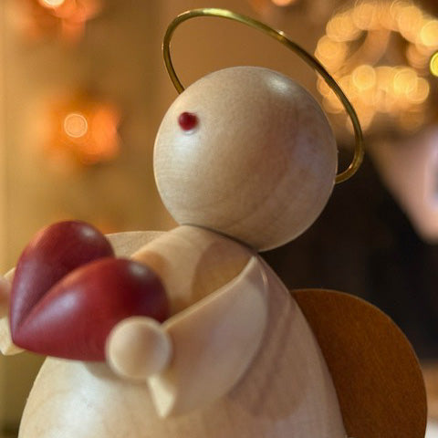 Engel Duo mit Pyramide und Herz