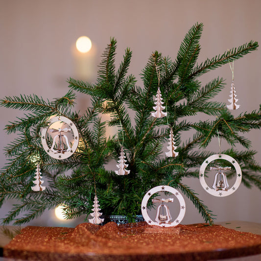 Christbaumset 3 Minipyramiden mit 6 Bäumen