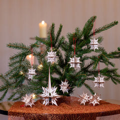 Christbaumset Spitze und Anhänger
