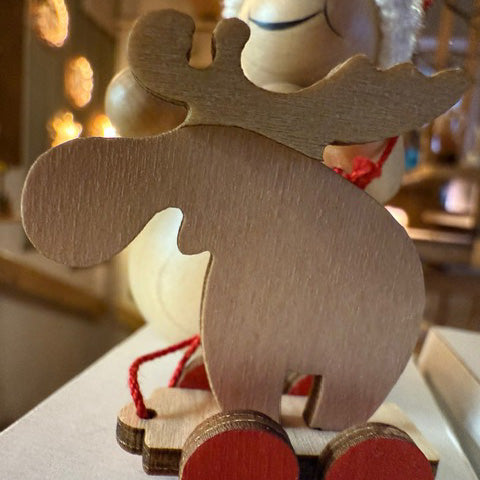 Schneemann mit Rauchhaus