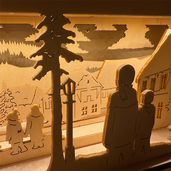 Schwibbogenunterbau "Im Dorf"