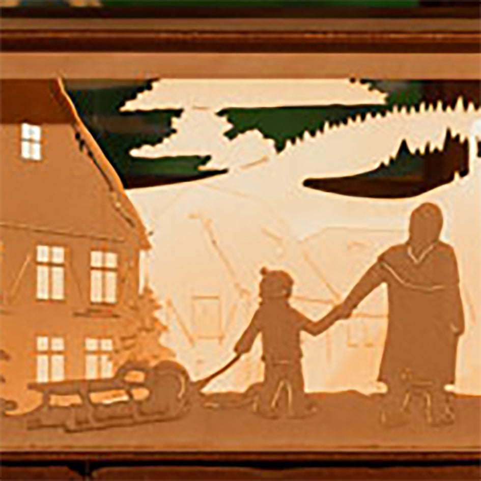 Schwibbogen mit Schwibbogenunterbau – Bergmann