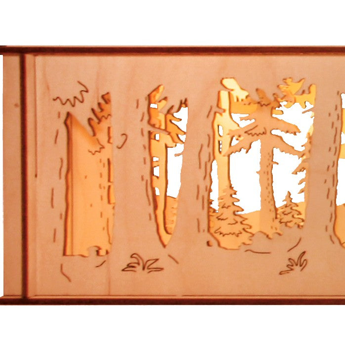Schwibbogenunterbau "Im Wald" – Detail: Waldrand